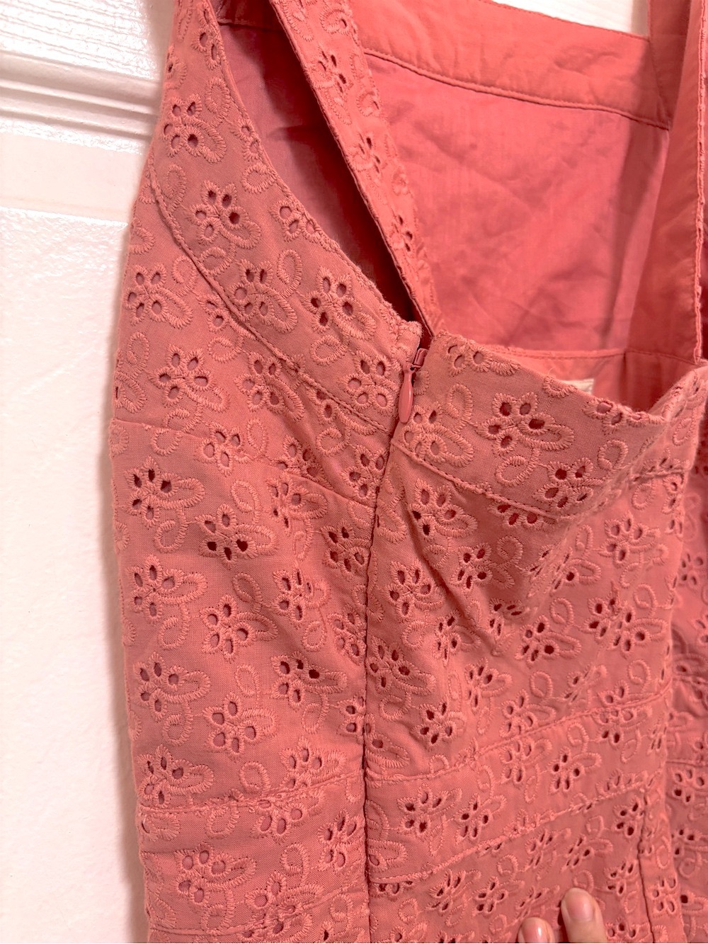 NWT Boden Cross Back Broderie Midi Dress in Vintage Rose Broderie - Picture 9 of 12